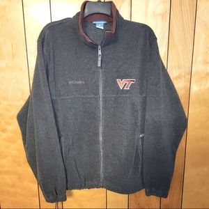 Virginia Tech Hokies Columbia Fleece Zip up Jacket - XL